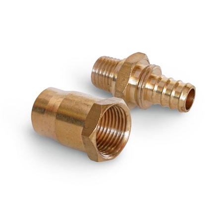 Steelman 3/8" ID Reusable Barbed Brass Pneumatic Hose Fitting RF0604-IND